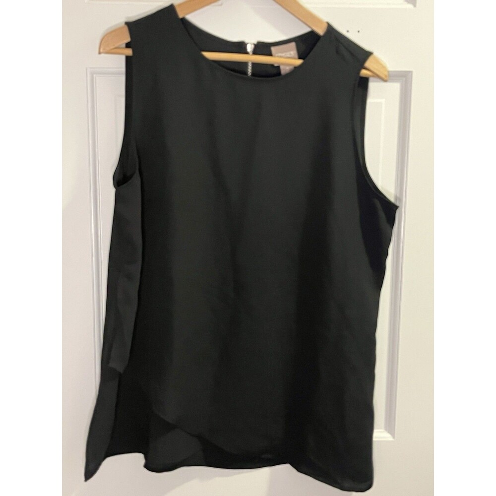 Size 2 Womenβs Chicos Black Sleeveless Blouse